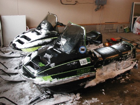 1981 Arctic Cat Jag & 1980 Arctic Cag Jag snowmobiles