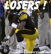 Kordell Stewart...on his knees...