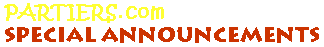 Special Announcements